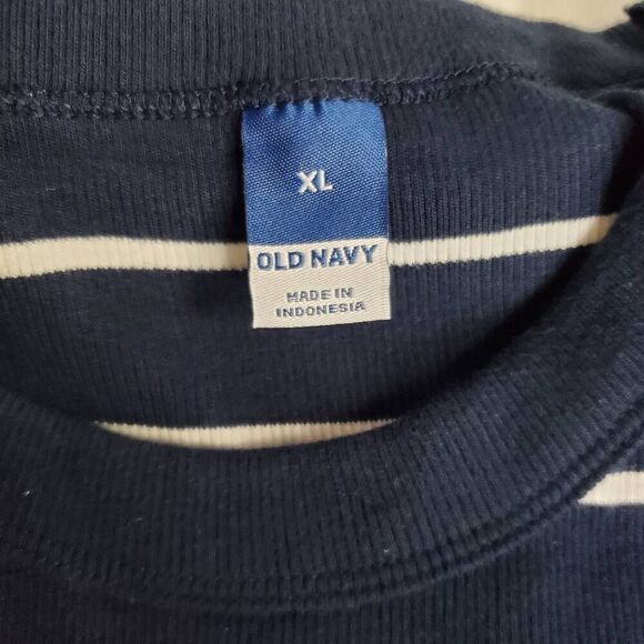 Old Navy Navy White Striped Tank Midi Dress Size XL - Picture 4 of 6